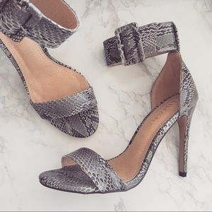Faux Snake Skin heels